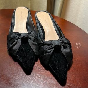 Zara black mules size 7.